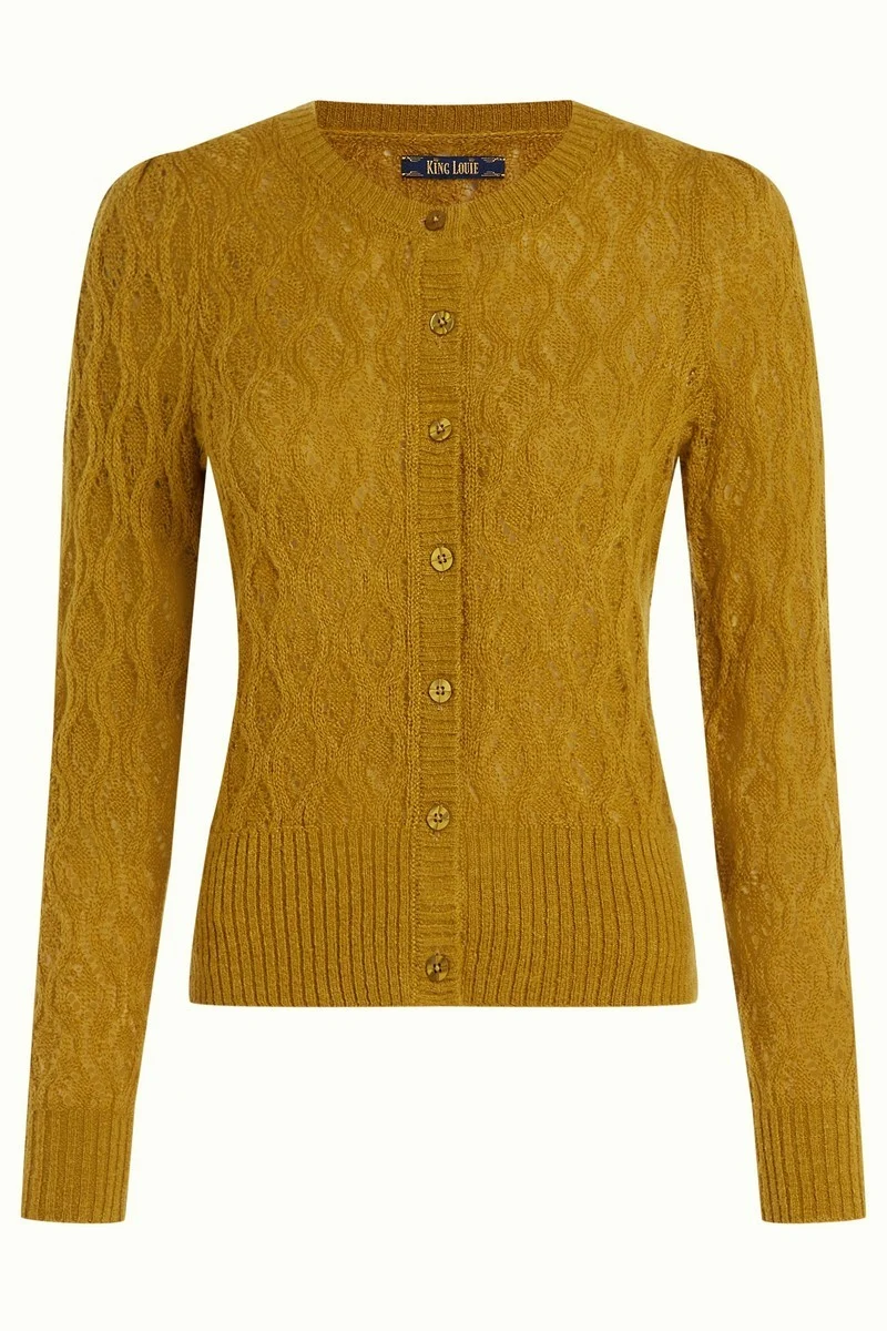 King Louie Cardi Puff Borgo Koi Yellow