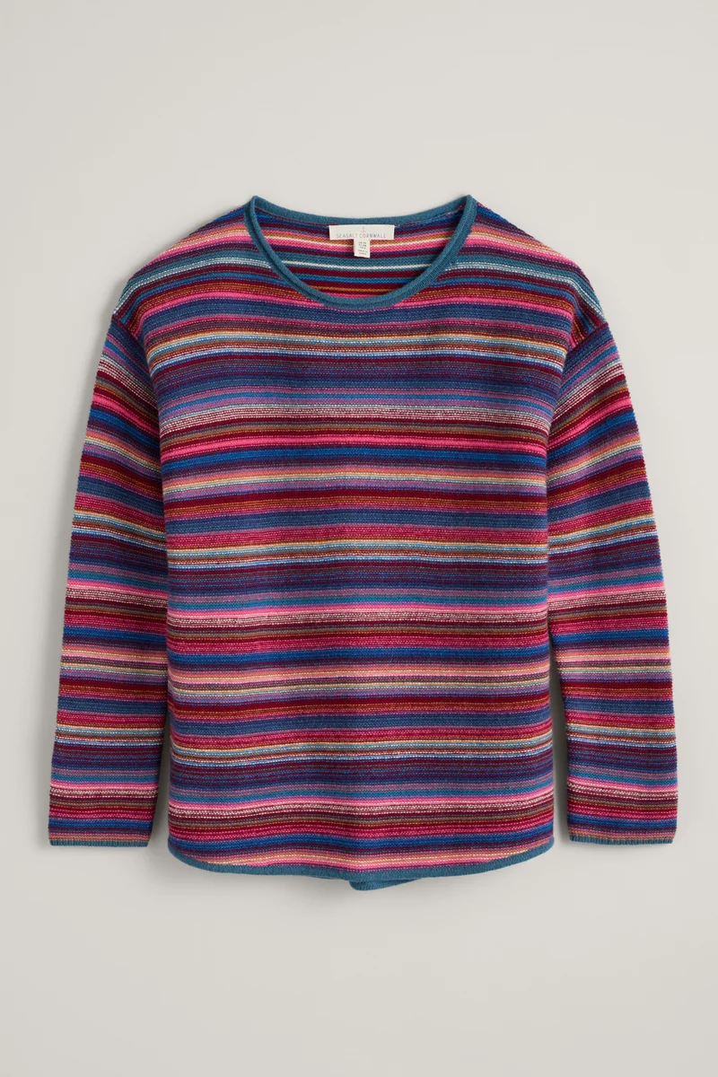Seasalt Cornwall Fruity Jumper II Ripple Marks Starling Multi