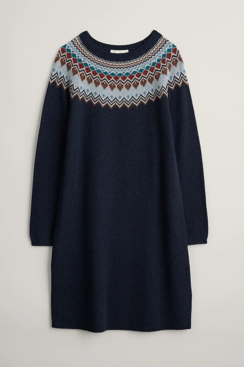 Seasalt Cornwall Centrepiece Dress Andrena Maritime Mix