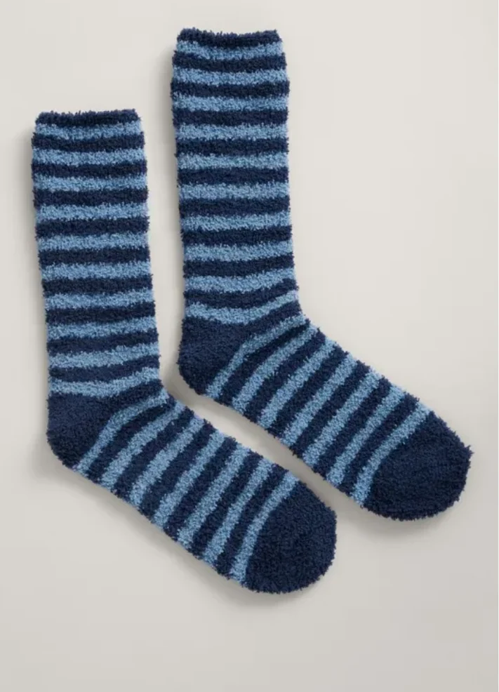 Seasalt Cornwall fluffies socks short men's Mini Cornish Schooner