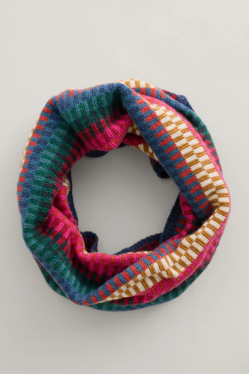 Seasalt Cornwall touchstone snood Croquet Multi