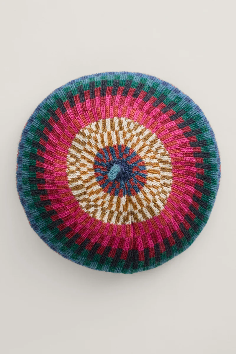 Seasalt Cornwall Bramble Jelly Beret Croquet Multi