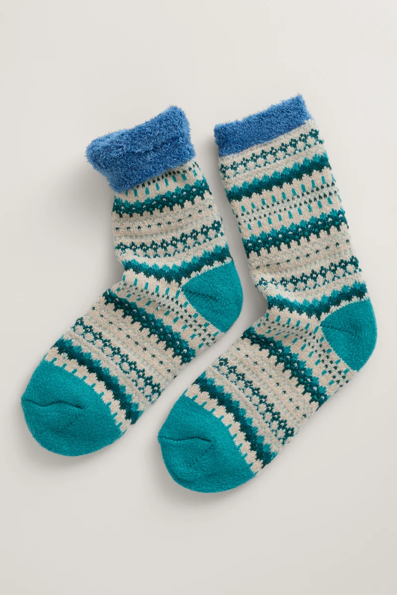 Seasalt Cornwall Cabin Socks Spring Fair Emulsion