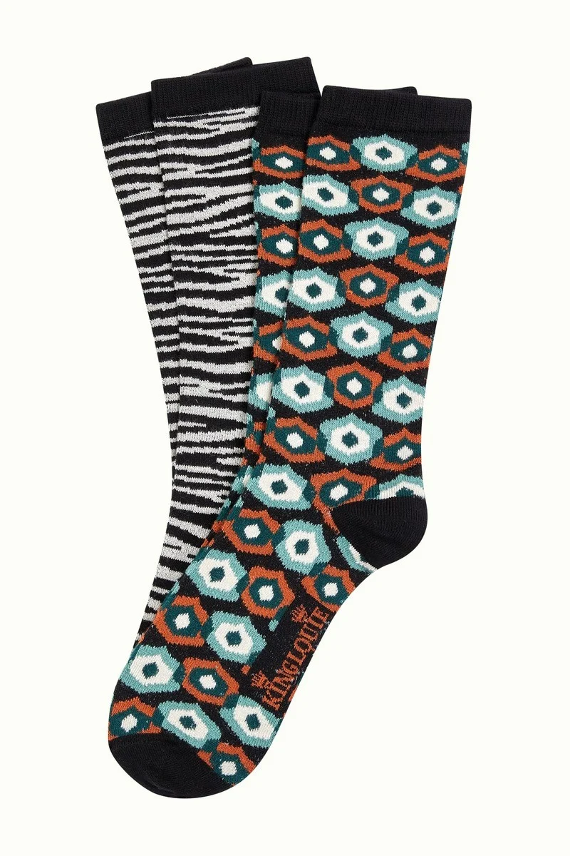 King Louie socks 2-pack Meribel black