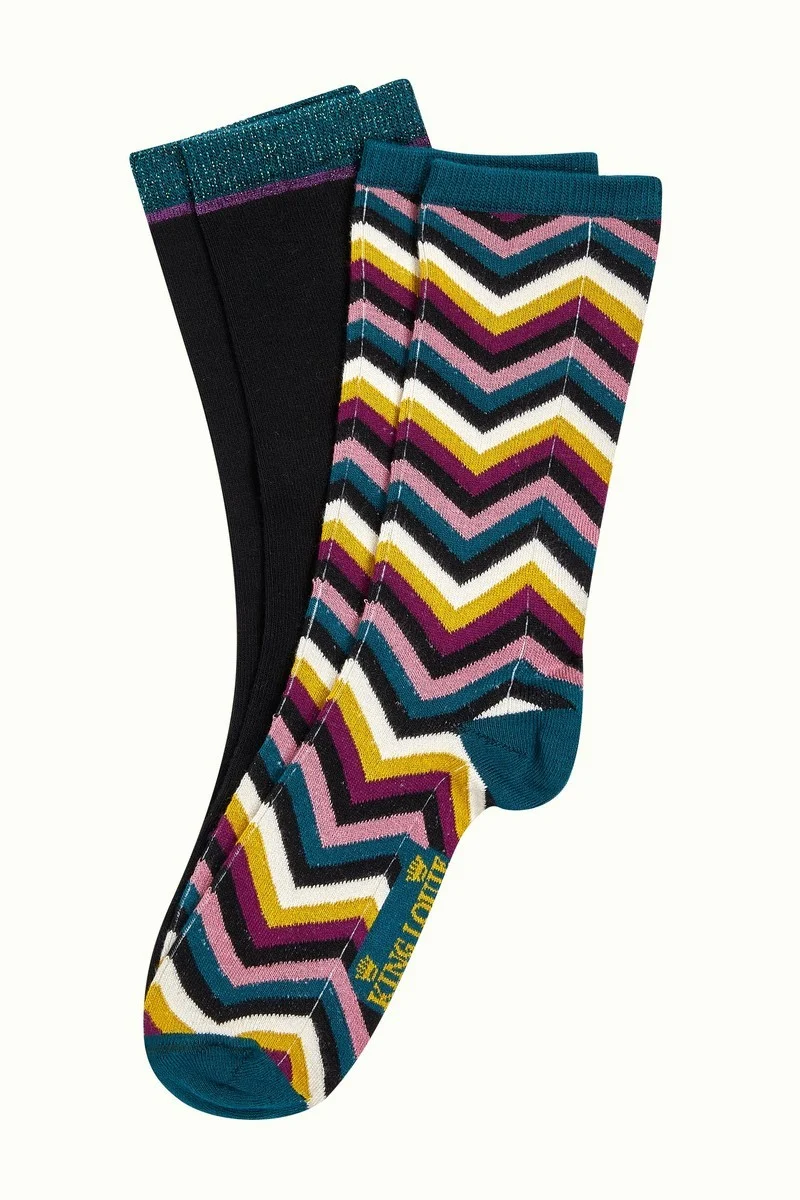 King Louie socks 2-pack Alpine Dragonfly Green