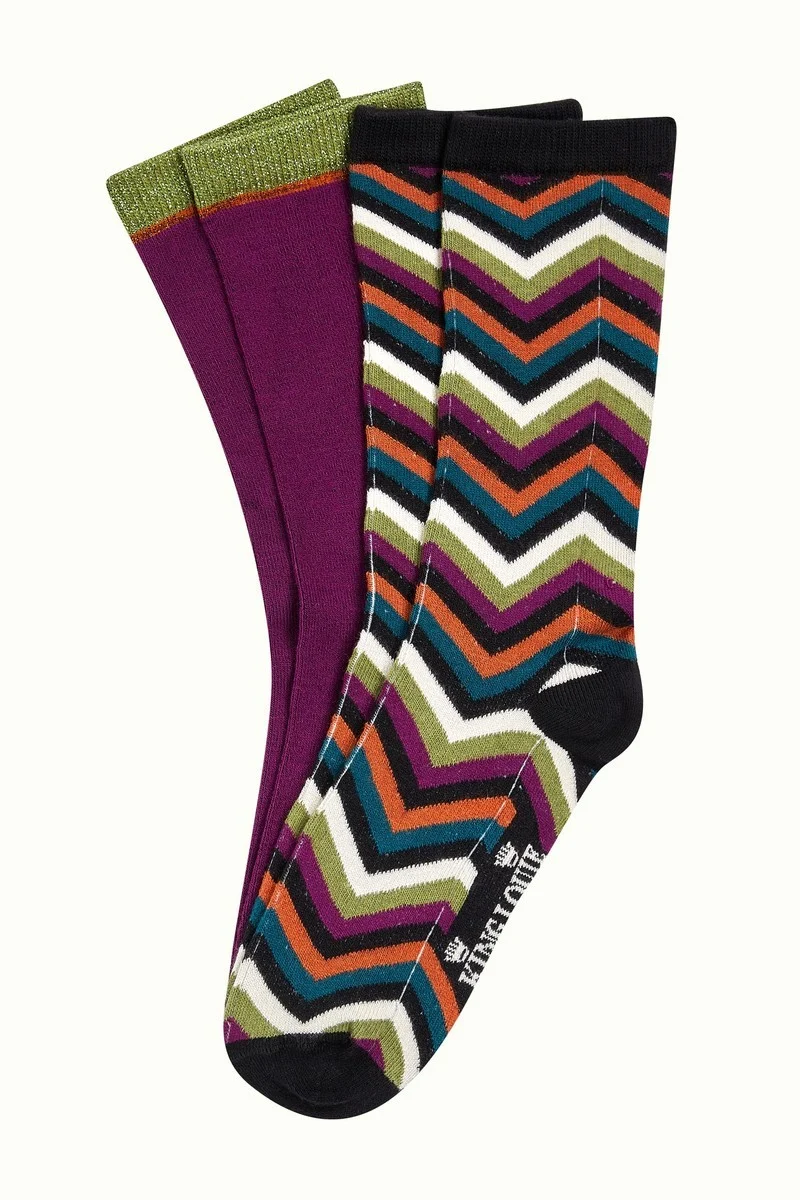 King Louie socks 2-pack Alpine Black