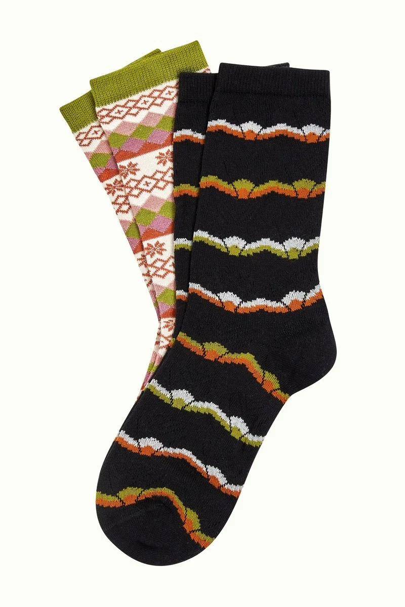 King Louie socks 2-pack Aspen Woodbine Green