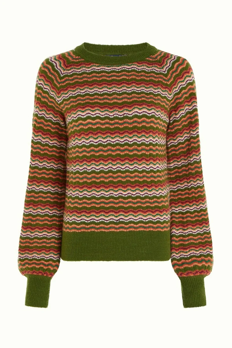 King Louie Raglan Sweater Twitty Olive Green