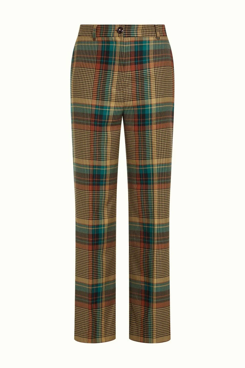 King Louie Marcie Pants Feathers Check Black