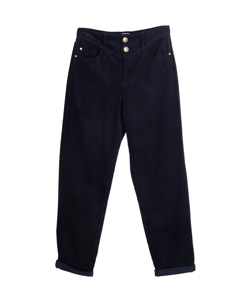 C'est beau la vie Eddy pantalon velours 2 boutons marine