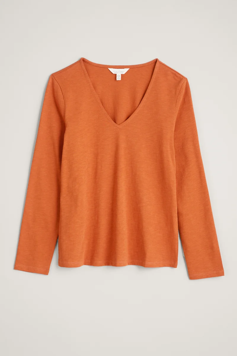 Seasalt Cornwall L/S Talent Top Rusted