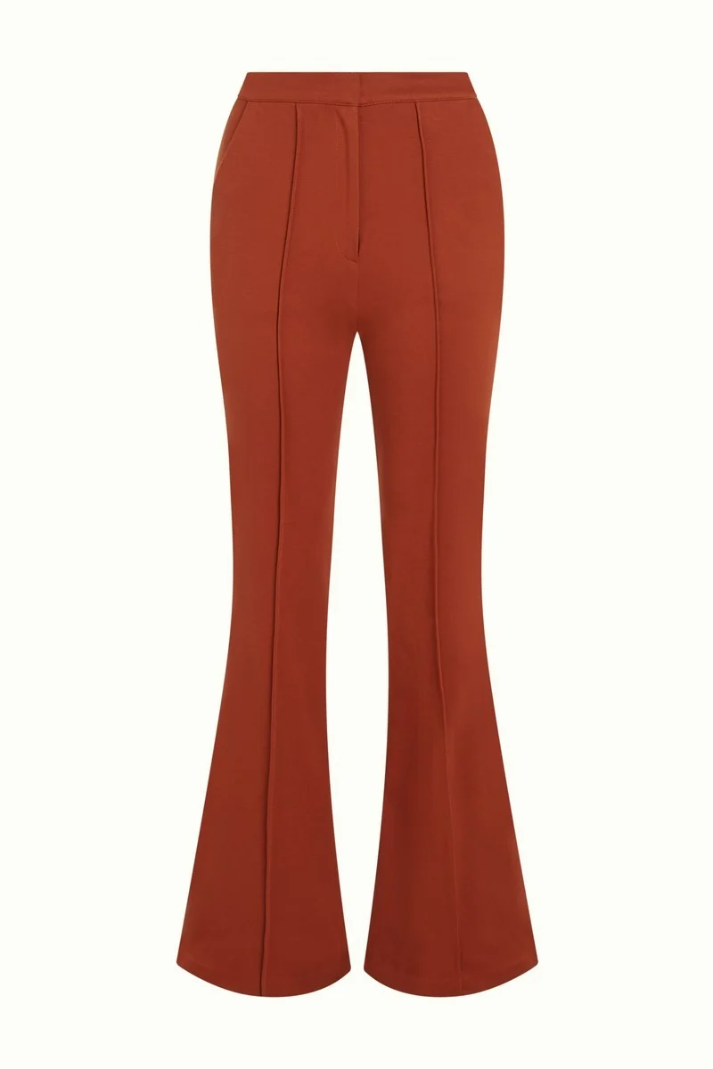 King Louie Gael pintuck pants aurora cognac orange