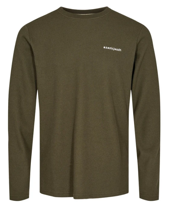 Anerkjendt aksilo L/S waffle emb forest night