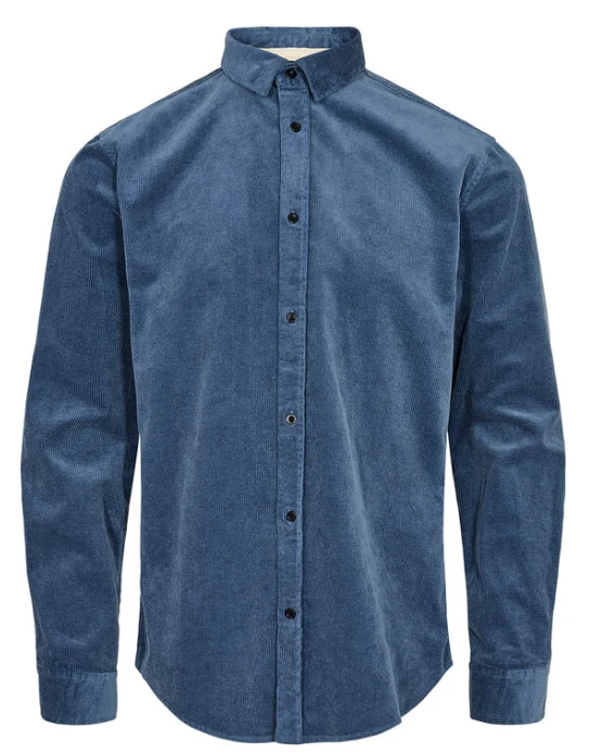 Anerkjendt akleif corduroy shirt indian teal