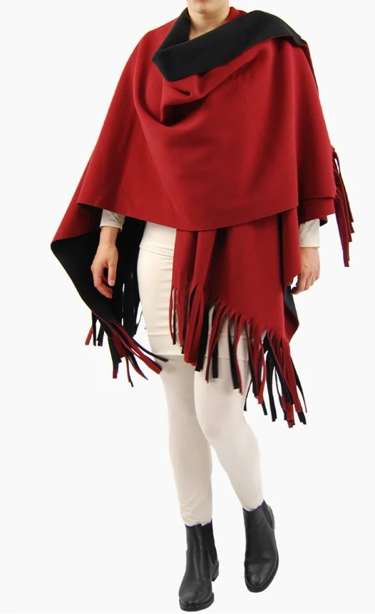 Boris - Poncho reversible incl. sjaal nr. 8092