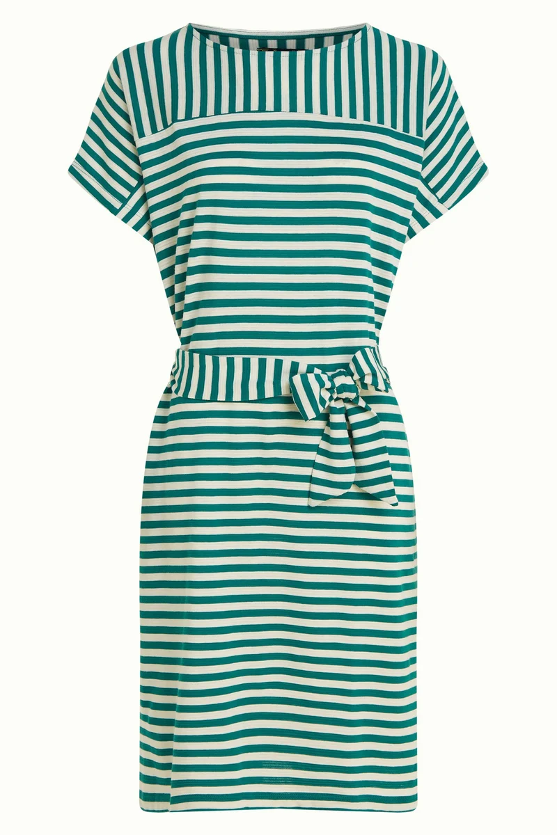 King Louie vera tunic dress chopito stripe ponderosa green