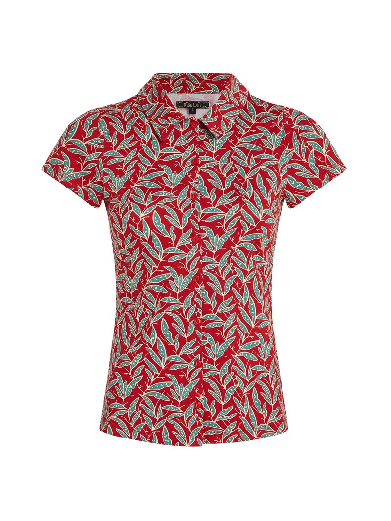 King Louie blouse pereira chili red