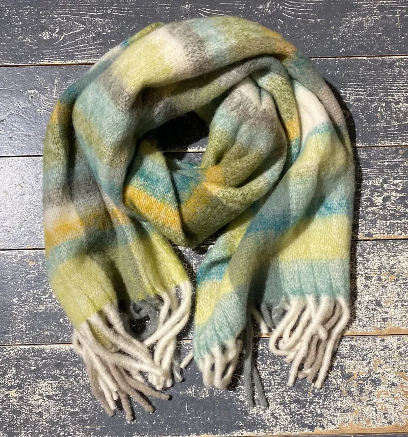 UVR Berlin scarf Birillaina green/yellow