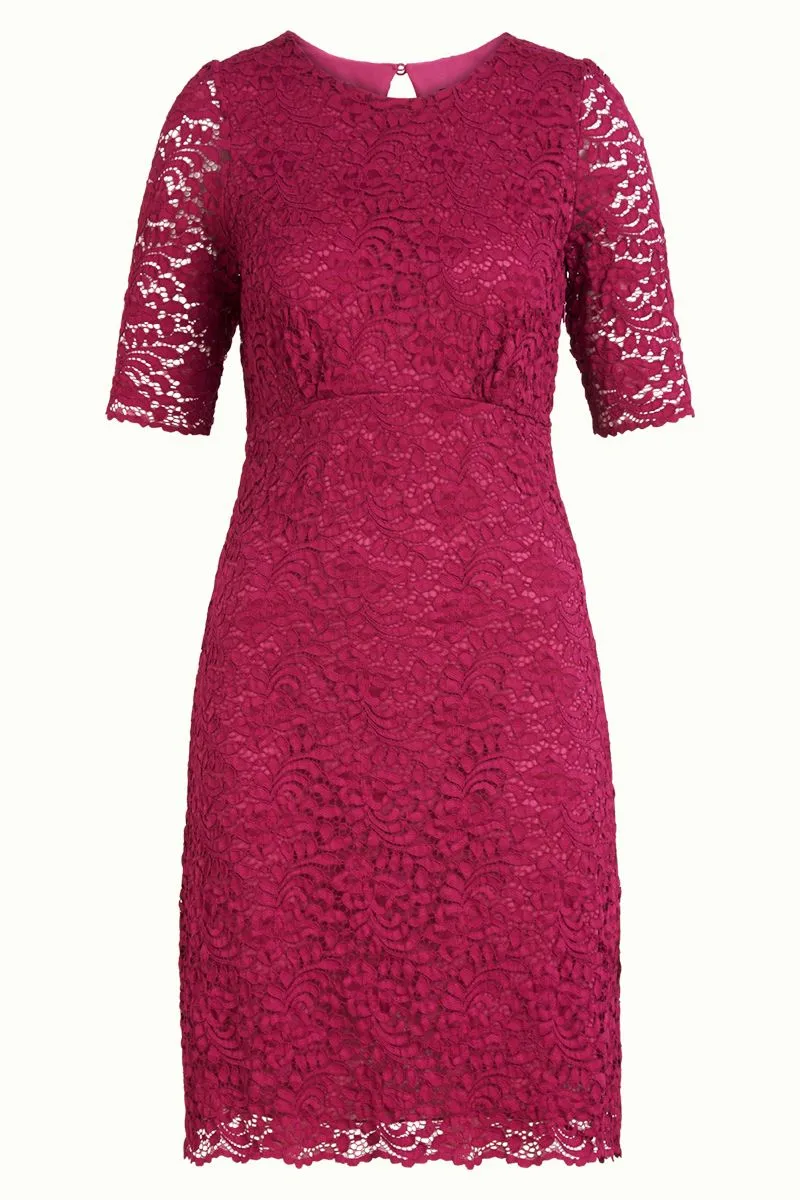 King Louie Duffy Dress Malaga Sparkling Fuchsia