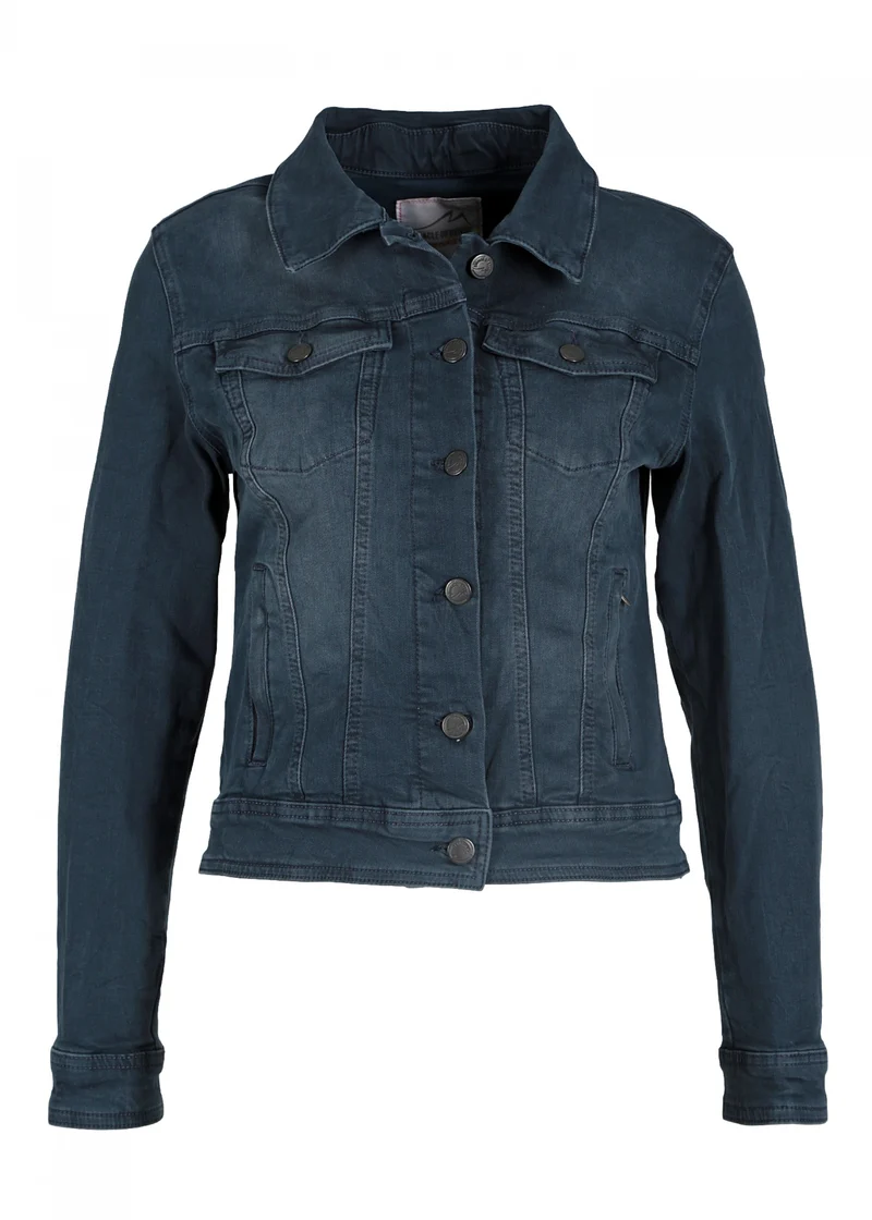 Blauw kort spijkerjasje | M.O.D. Suzy jeans jacket osman blue