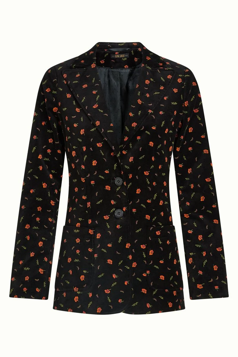 King Louie Bibi Blazer Long Nival Black