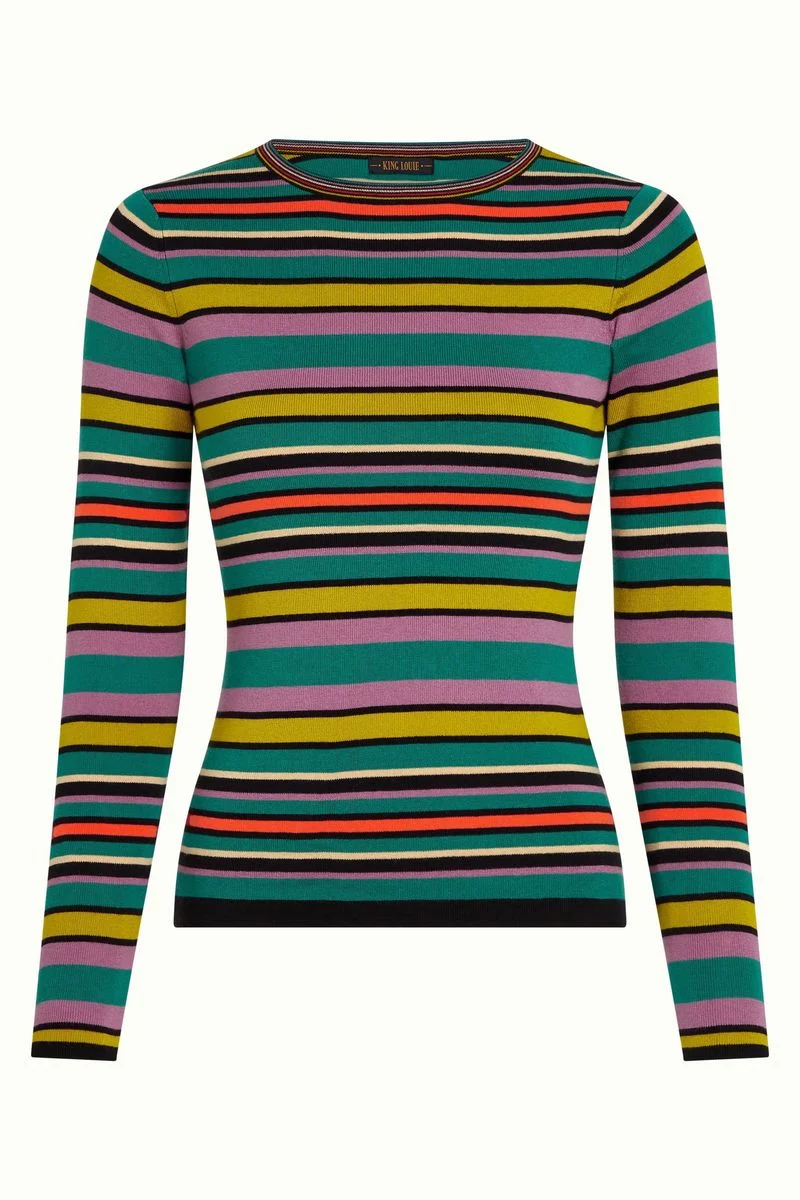 King Louie Agnes Rib Top Ozark Multi Color