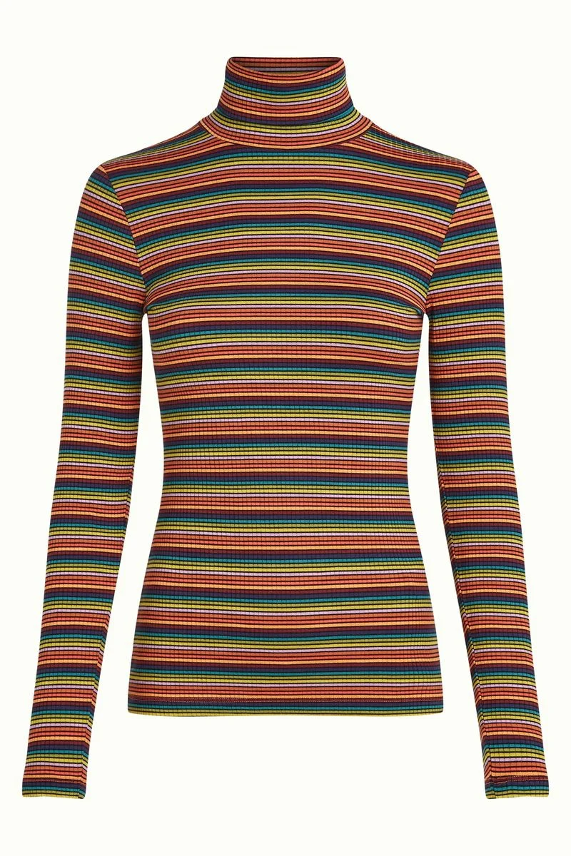 King Louie Rollneck Top Lumi Stripe Multi Color