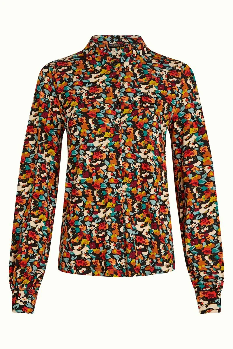 King Louie Maisie Blouse Mauve Multi Color