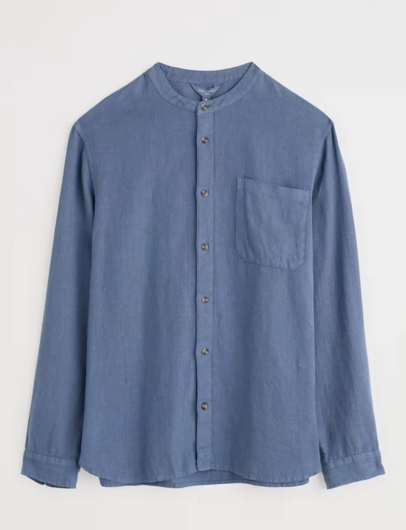 Seasalt Cornwall men's porlock shirt vintage indigo