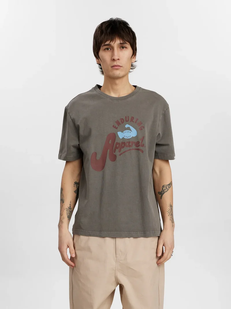 Anerkjendt akkikki enduring s/s tee steel gray