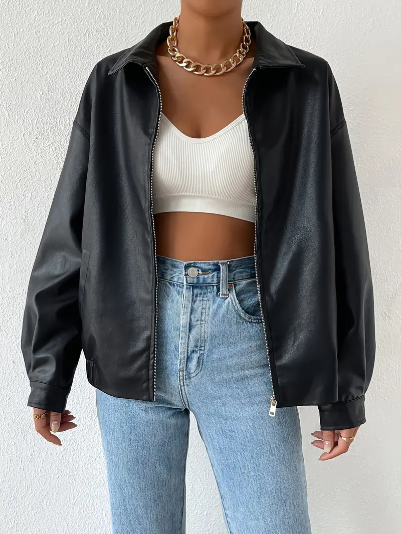 Celes | Vegan Leren Biker Jas voor Dames
