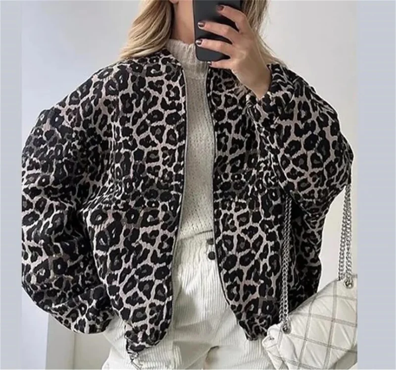 Lio | Luipaard Bomber Jas voor Dames