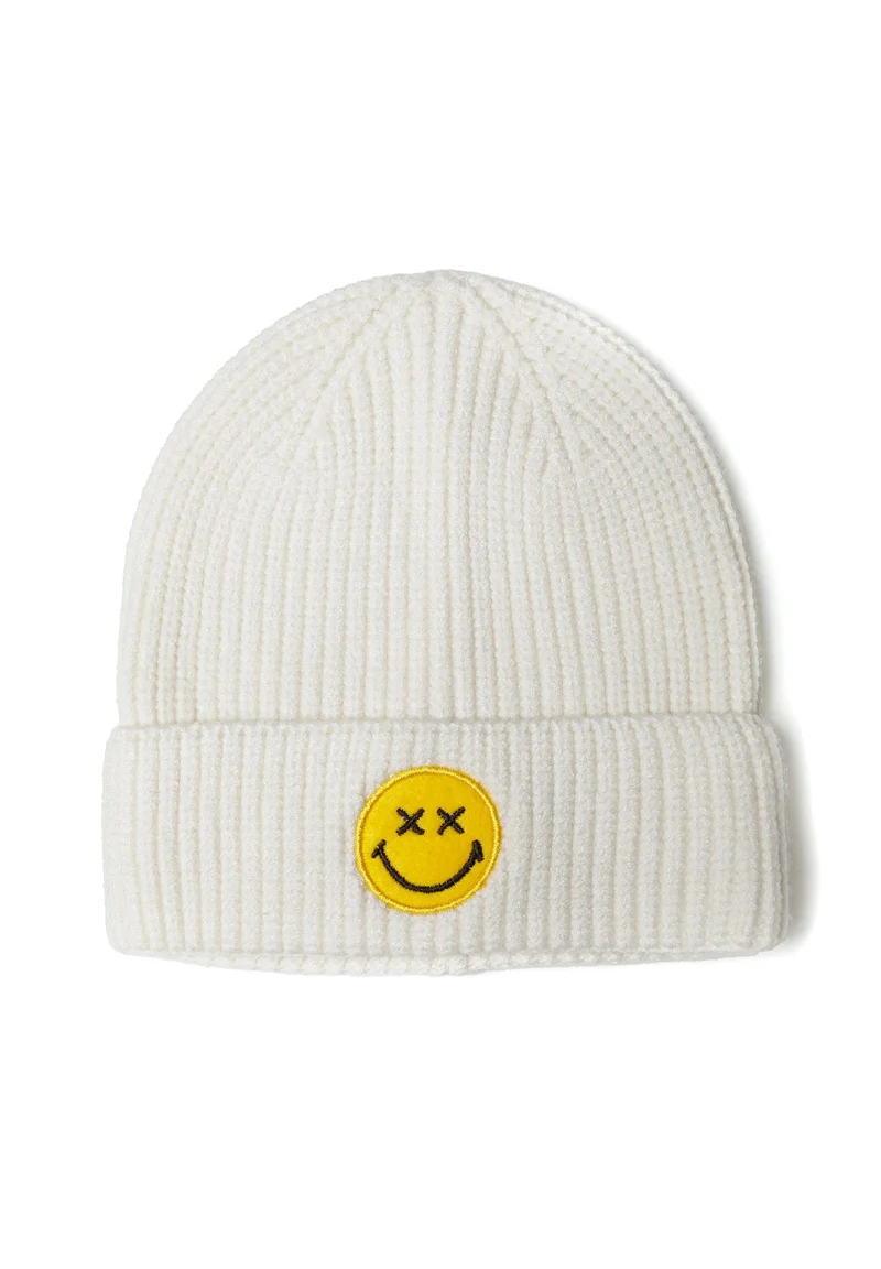 Boys' ribbed beanie in cream