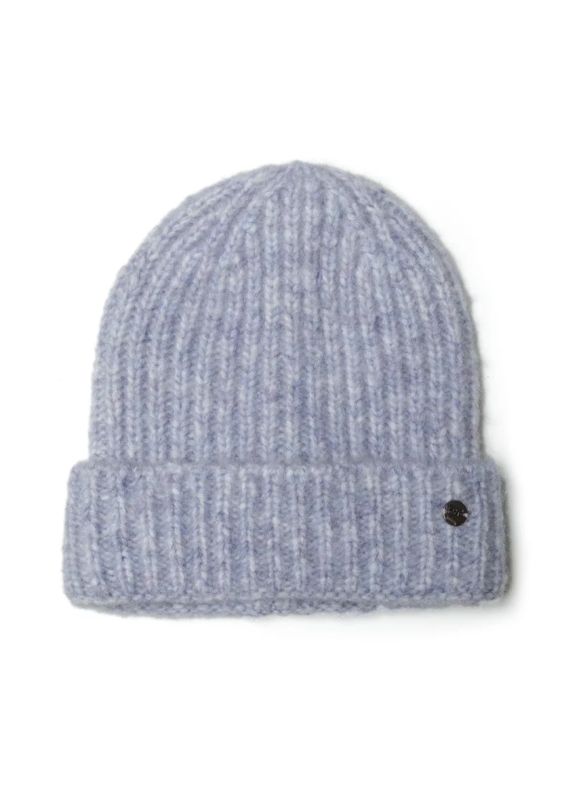 Girls' ribbed beanie in lilac