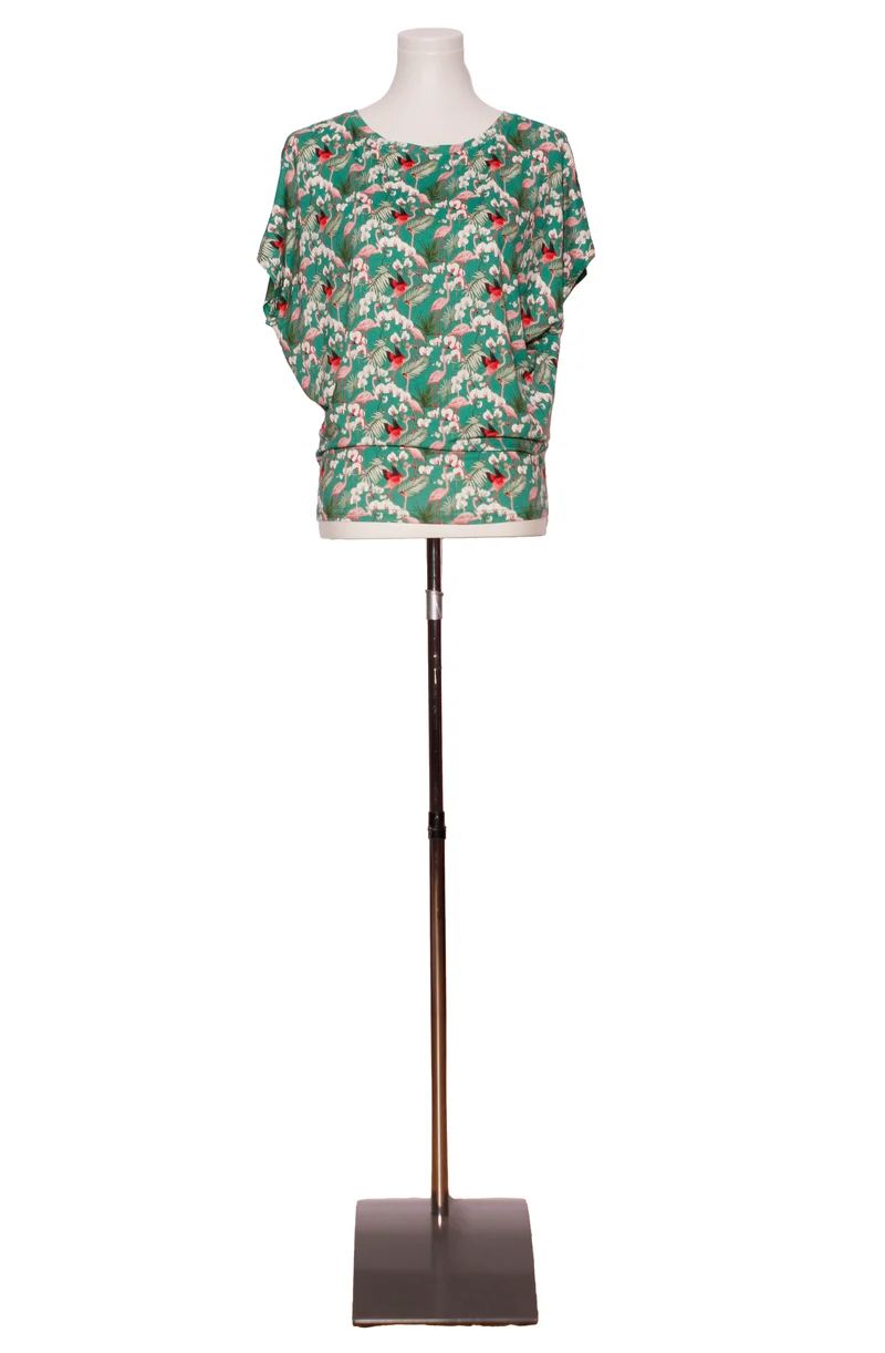 IchJane t-shirt helen green flamingo