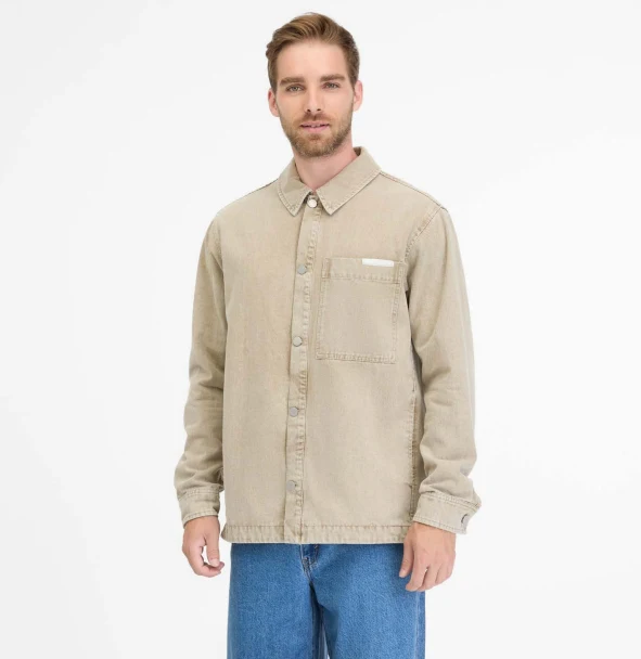 Ragwear colook twill jacket ecru