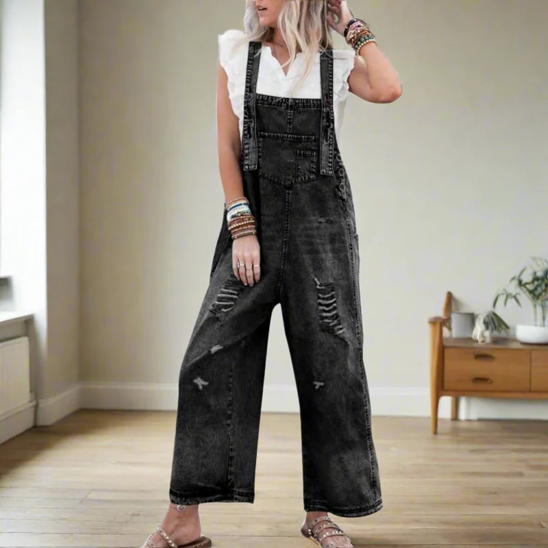 Xalviere | CARMELITA Vintage Adjustable Jumpsuit Dames
