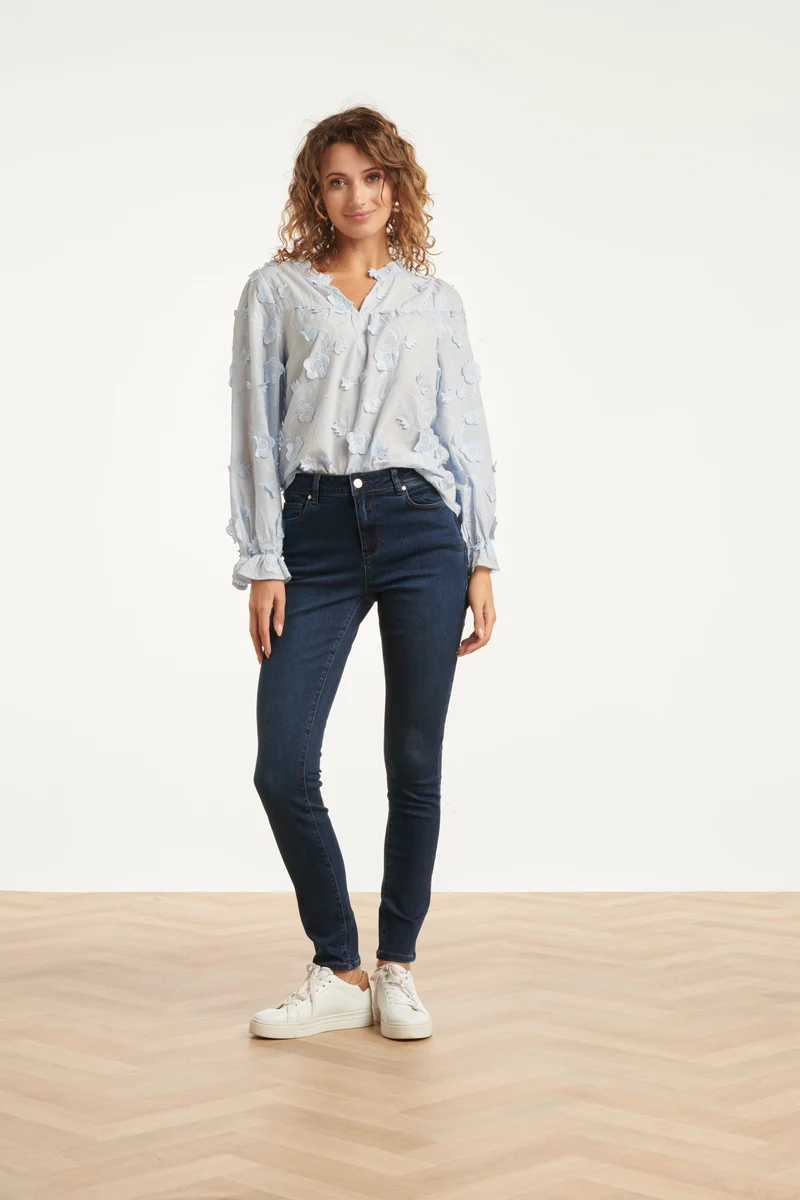 25631 Mediumblauwe Skinny Jeans | Dark Blue Denim