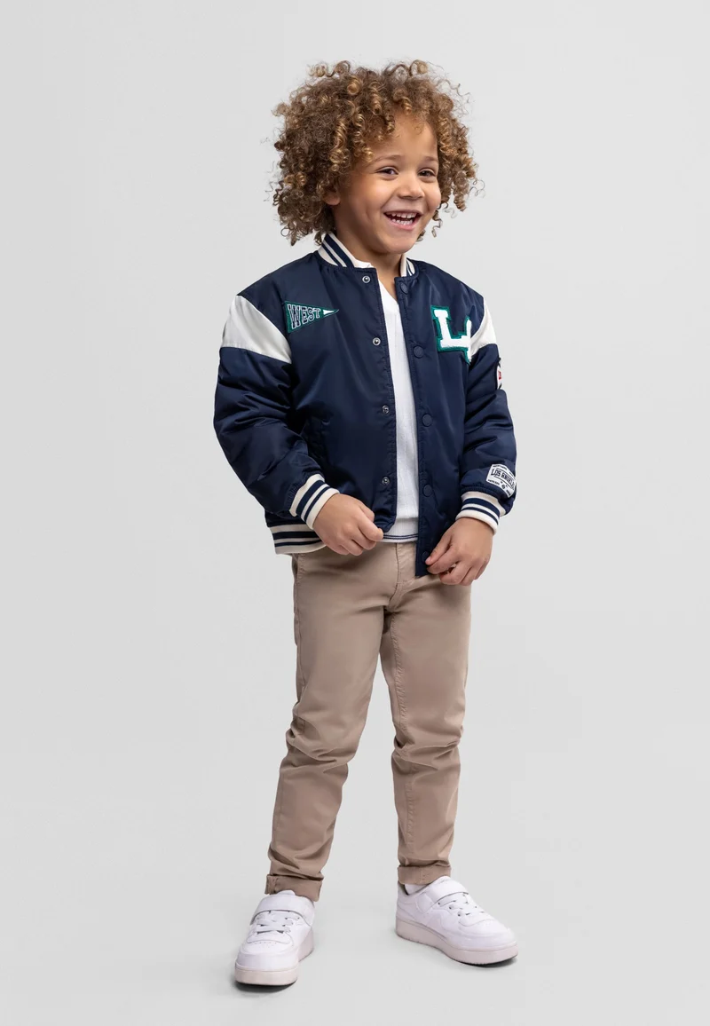 Boys' varsity jacket in navy