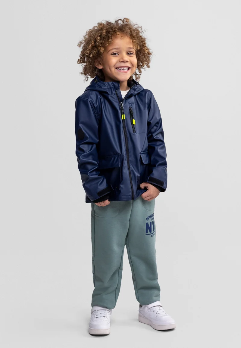 Boys' hooded jacket in navy