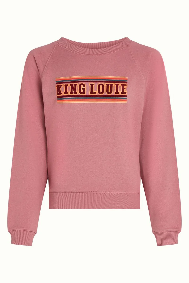 King Louie Febe Sweater Peachy Mesa Pink