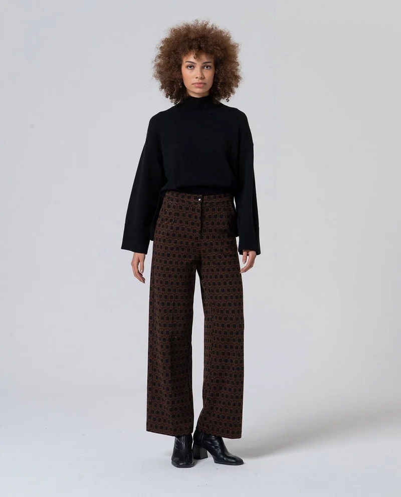 Surkana straight pants black
