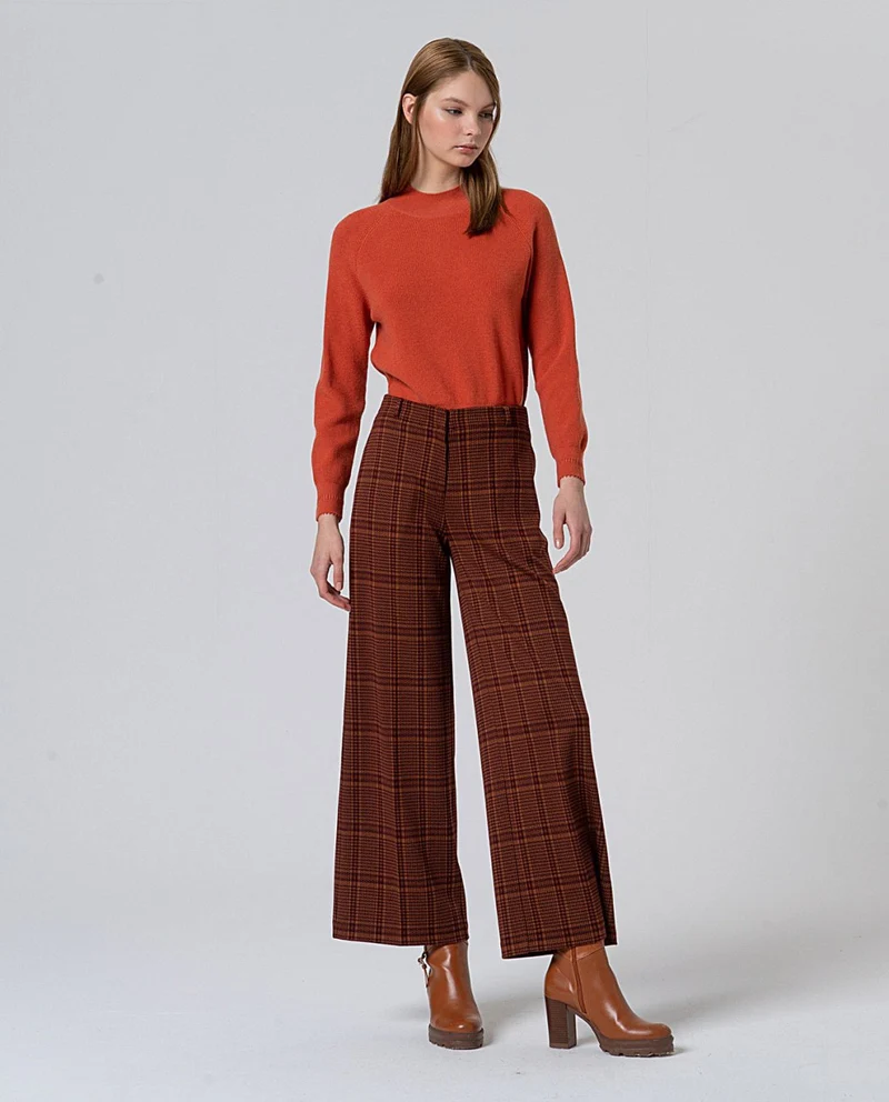 Surkana straight jacquard pants tile