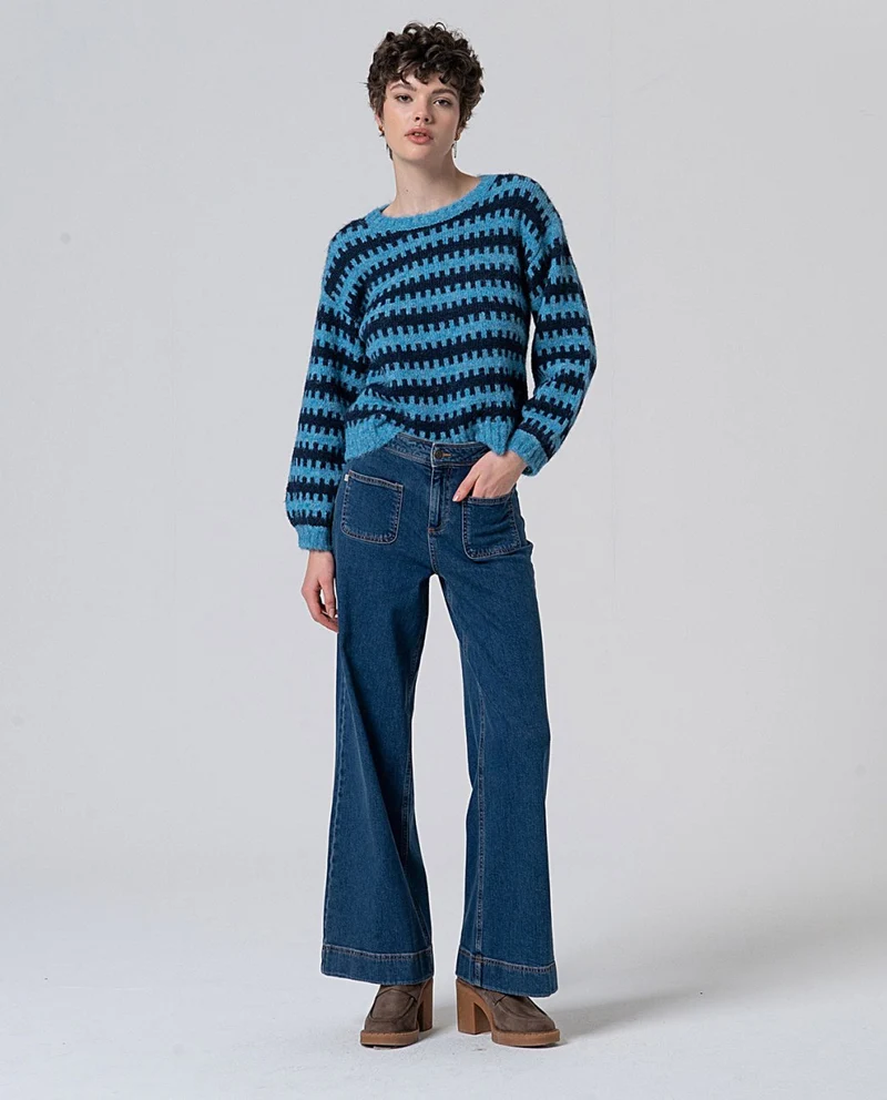 Surkana wide pants indigo