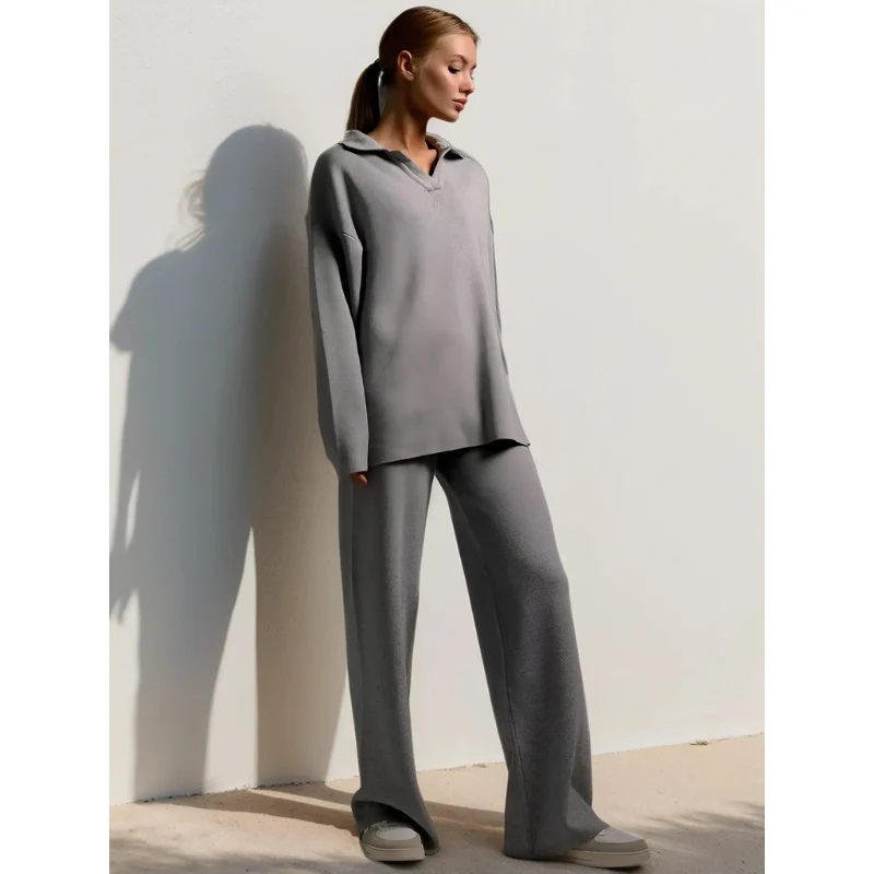 Dames Loungewear Set SiennaCozy – Warm Knit 2-Delig & Soft Lounge Fit