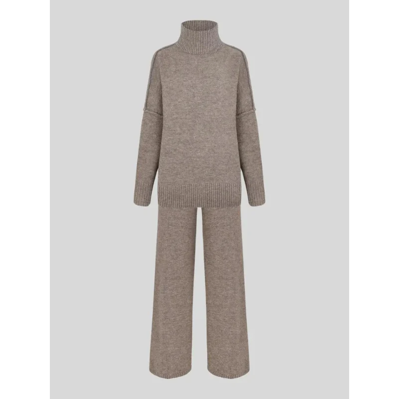 Dames Loungewear Set SoofSoft – Cozy Knit 2-Delig & Minimal Warm