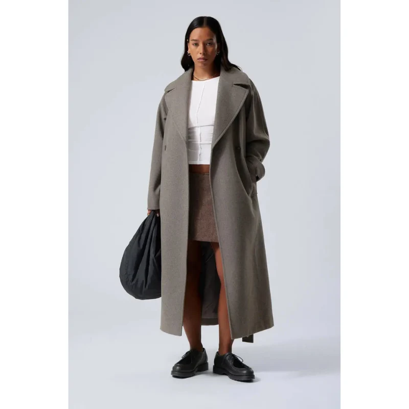 Dames Oversized Wool Coat ArdenSoft – Lang, Warm & Minimal Chic