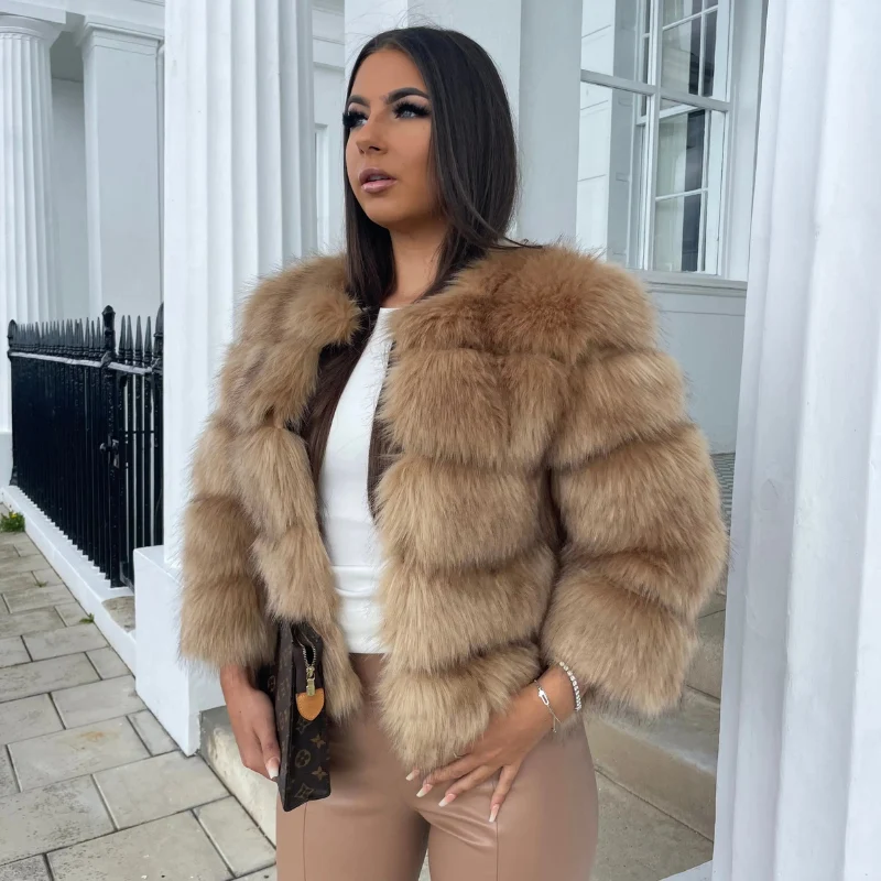 Dames Kunstbont Jas AuroraSoft – Luxe Faux Fur Wintercoat