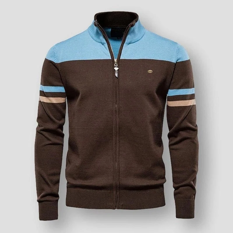 Valtero Retro Zip-Up Track Sweater