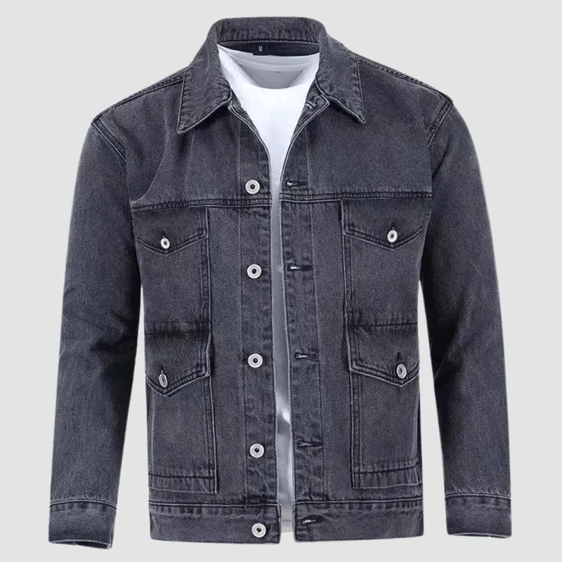 Ravero Klassiek Lichtgewicht Heren Denim Jas